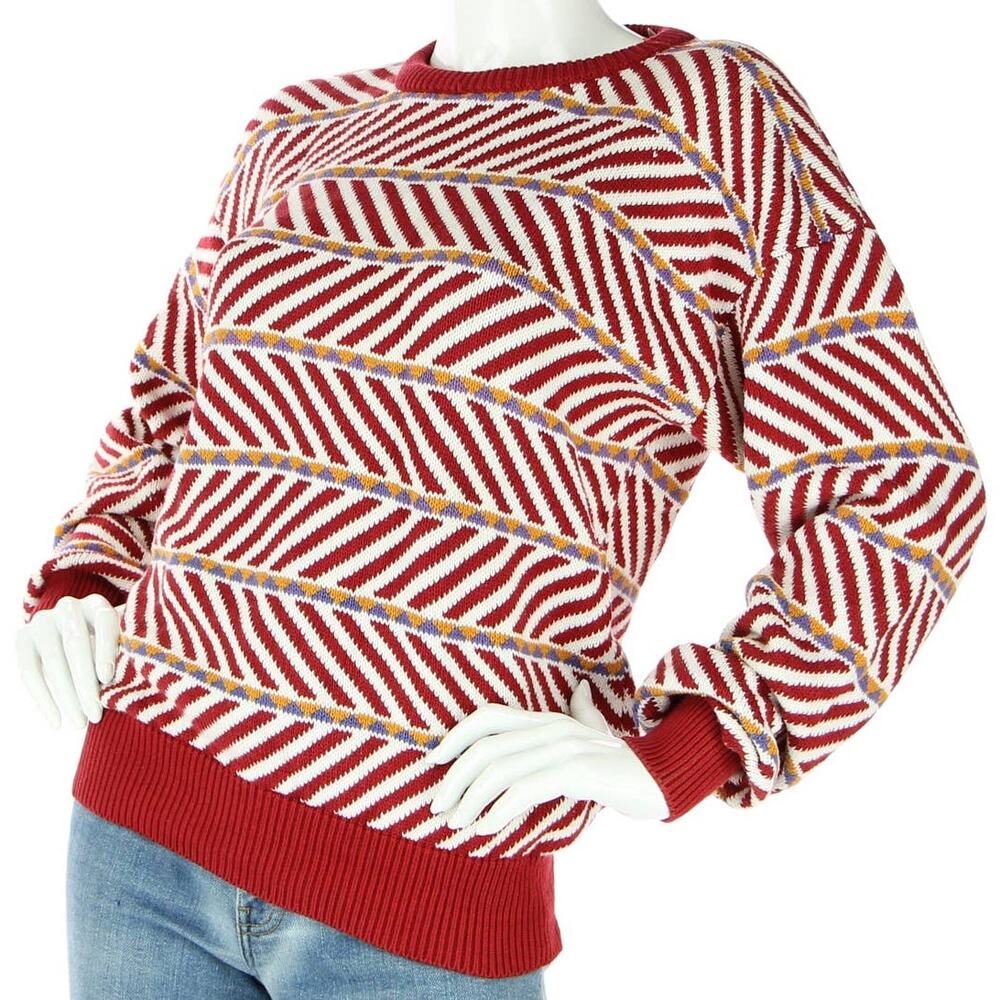 Vintage Henry Grethel Candy Cane Striped Knit Sweater
